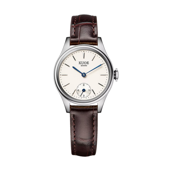 Kuoe Holborn 90-003 Silver Case with Blue Hands, Women's Watch - Stick Indices