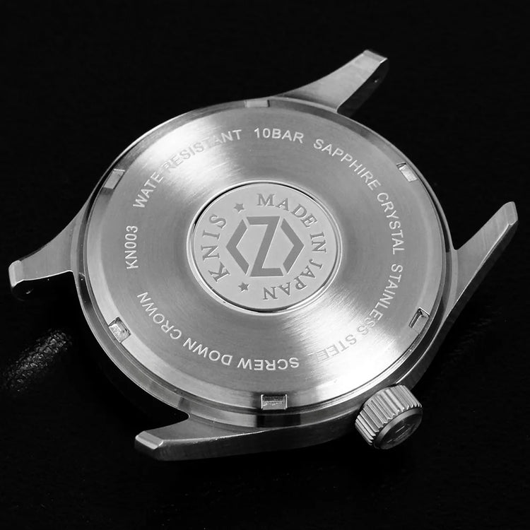 KNIS Retro Military Watch - Black Dial - Black Nylon Strap KN003-BK