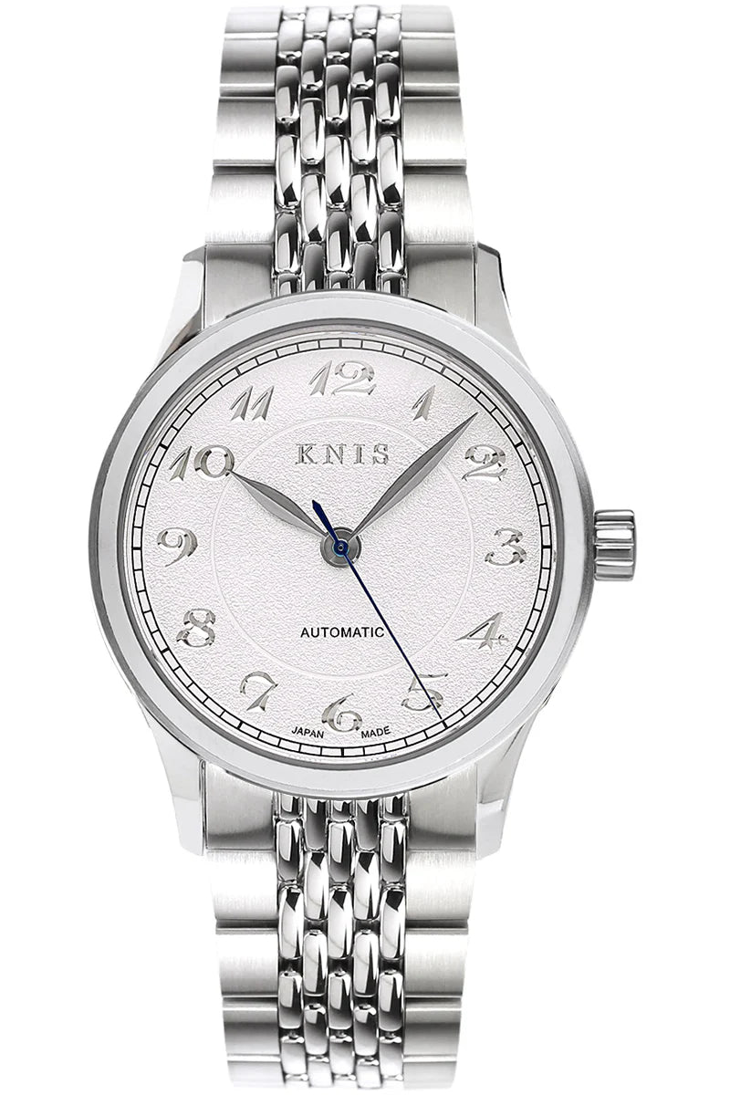 KNIS KOKU Automatic Breguet Numerals White / Engraved Dial