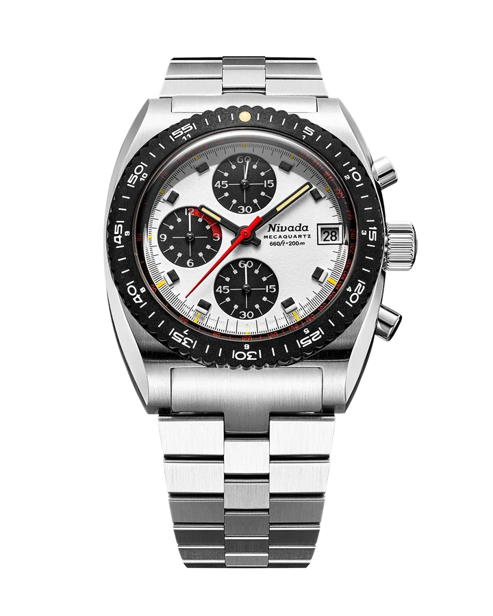 Nivada Grenchen Autochron Panda Mecaquartz – Clicky Bezel