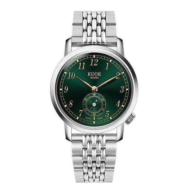Kuoe Old Smith 90-007 Automatic Green Sunray Dial with Stainless Steel Bracelet