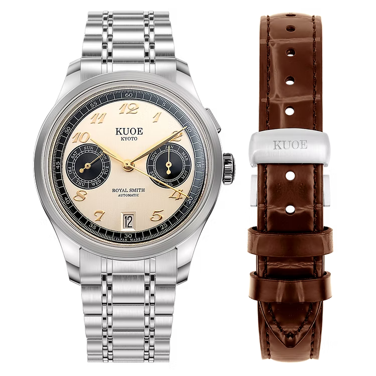 Kuoe ROYAL SMITH 90-010 Automatic Panda x Vertical Brushed Dial