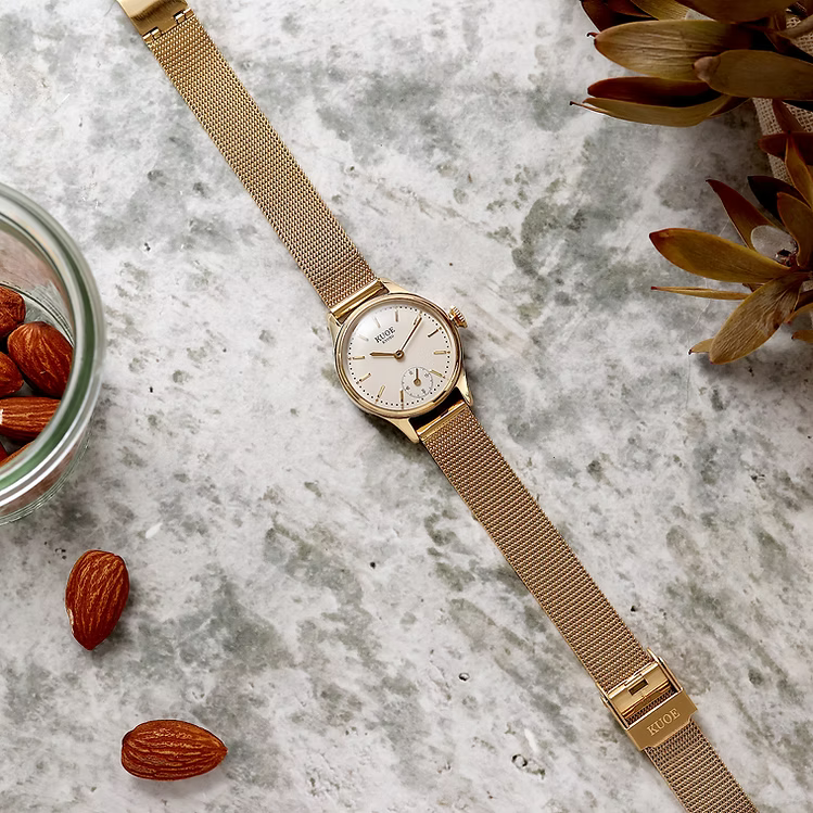 Kuoe HOLBORN 90-003 Gold Case with Gold Hands, Women's Watch - Stick Indices