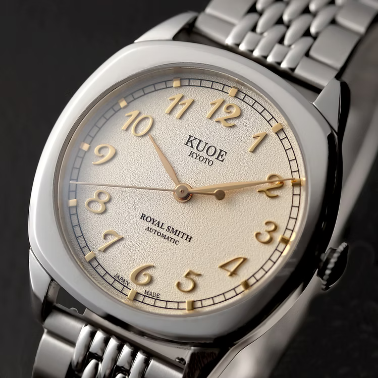 Kuoe ROYAL SMITH 90-008 Silver / Gold with Stainless Steel Bracelet