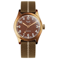 Kuoe OLD SMITH 90-002 38mm Version Bronze Case Brown Dial
