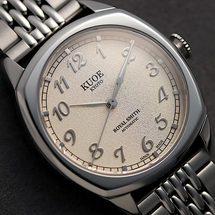 Kuoe ROYAL SMITH 90-008 Silver / Silver with Stainless Steel Bracelet
