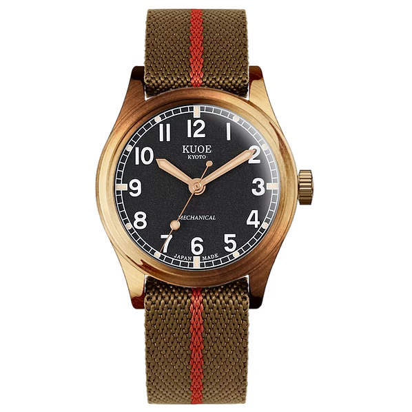 Kuoe Old Smith 90-002 35mm Version Bronze Case Black Dial No-Date