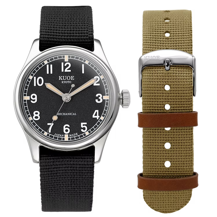 Kuoe OLD SMITH 90-002 Automatic, Black Dial with Swiss Super-LumiNova