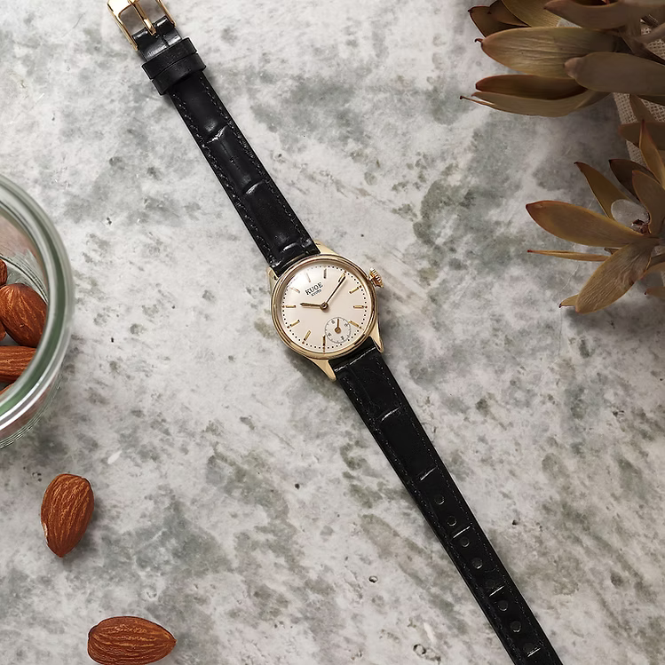 Kuoe HOLBORN 90-003 Gold Case with Gold Hands, Women's Watch - Stick Indices