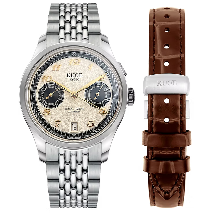 Kuoe ROYAL SMITH 90-010 Automatic Panda x Grainy Finish Dial