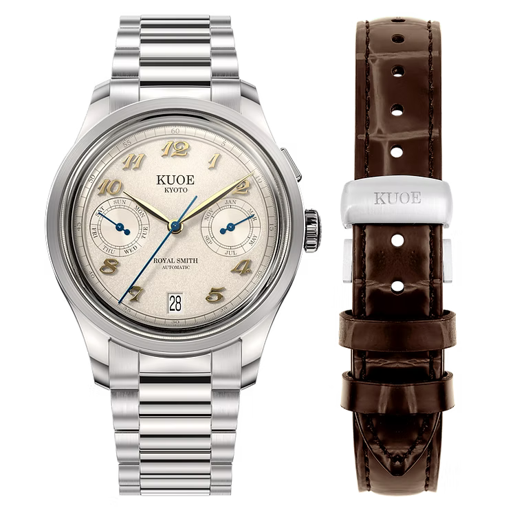 Kuoe ROYAL SMITH 90-010 Automatic Ivory x Grainy Finish Dial