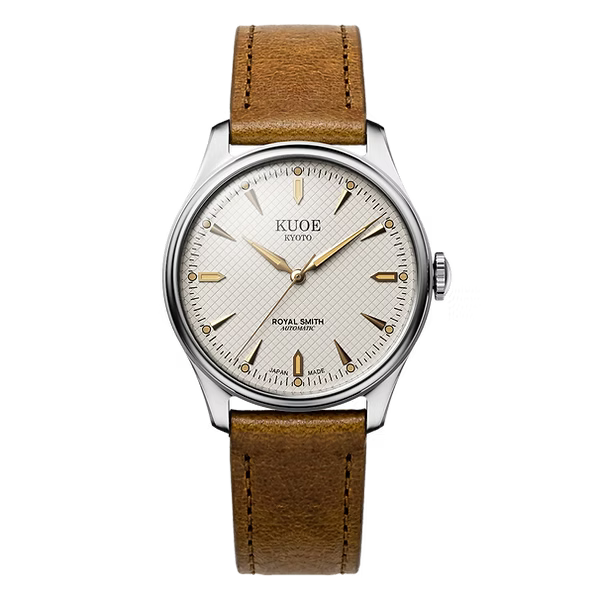 Kuoe Royal Smith 90-006 Large - 39mm Silver Case Ivory Dial