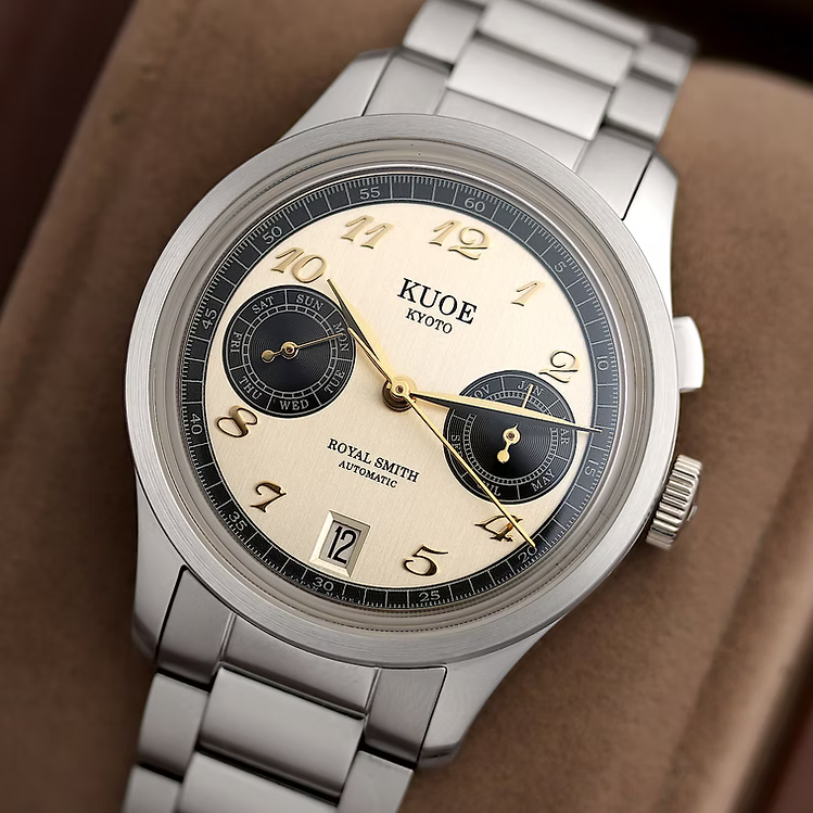 Kuoe ROYAL SMITH 90-010 Automatic Panda x Vertical Brushed Dial