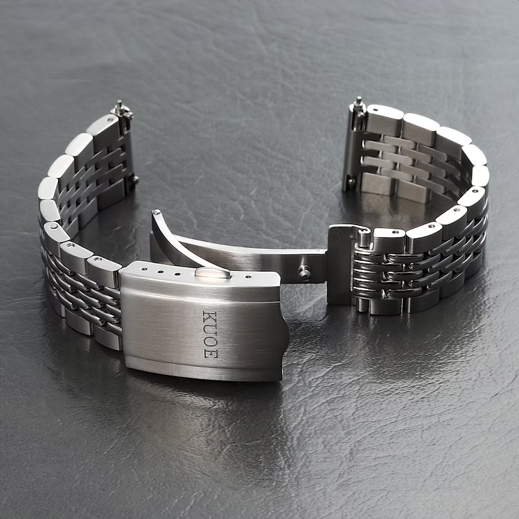 Kuoe ROYAL SMITH 90-008 Silver / Gold with Stainless Steel Bracelet