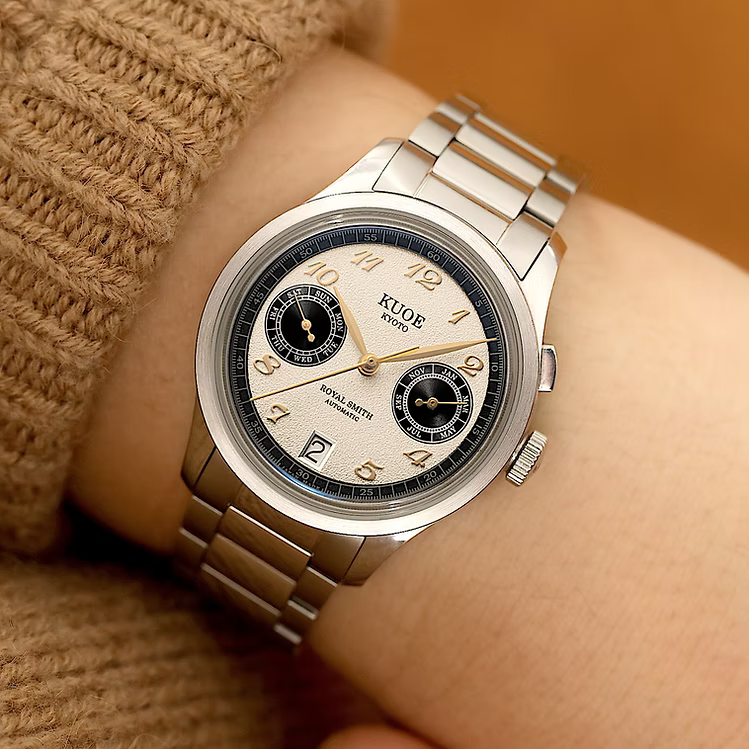 Kuoe ROYAL SMITH 90-010 Automatic Panda x Grainy Finish Dial