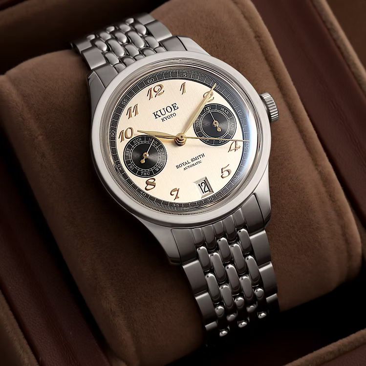 Kuoe ROYAL SMITH 90-010 Automatic Panda x Vertical Brushed Dial