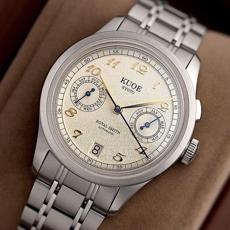 Kuoe ROYAL SMITH 90-010 Automatic Ivory x Grainy Finish Dial