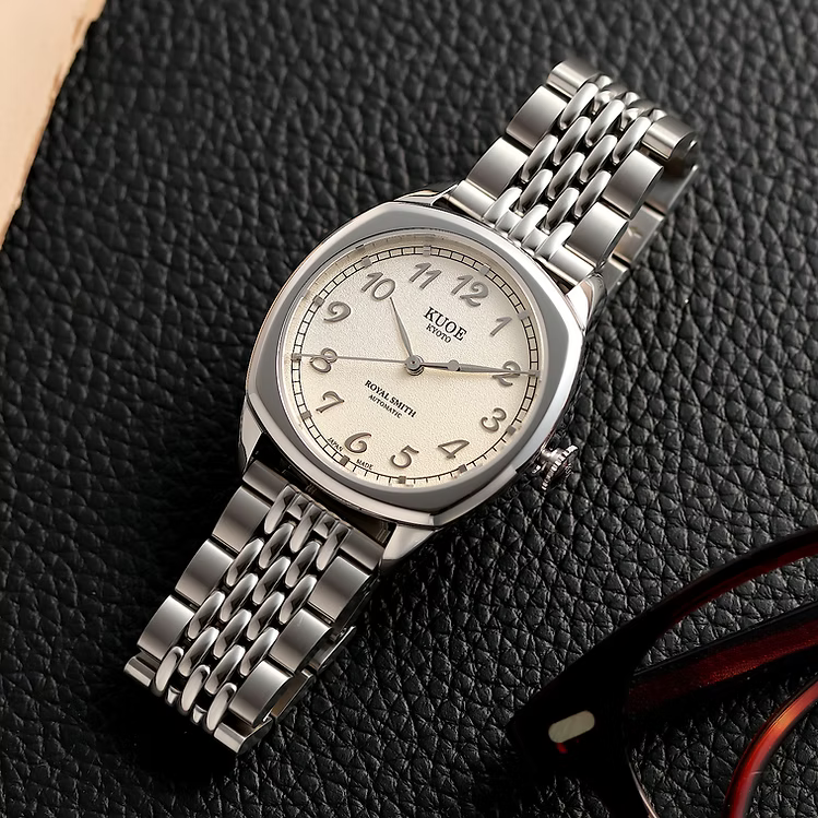 Kuoe ROYAL SMITH 90-008 Silver / Silver with Stainless Steel Bracelet