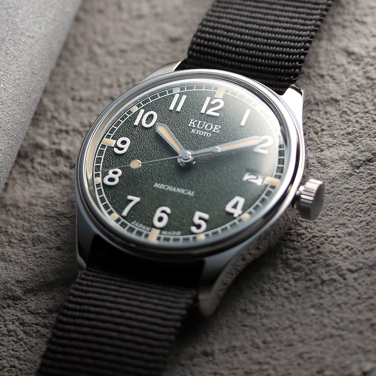 Kuoe OLD SMITH 90-002 Automatic, Green Dial with Swiss Super-LumiNova