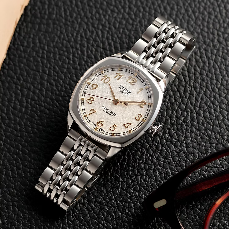 Kuoe ROYAL SMITH 90-008 Silver / Gold with Stainless Steel Bracelet