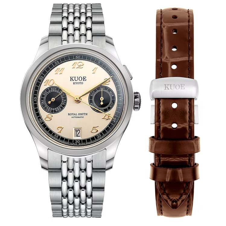 Kuoe ROYAL SMITH 90-010 Automatic Panda x Vertical Brushed Dial