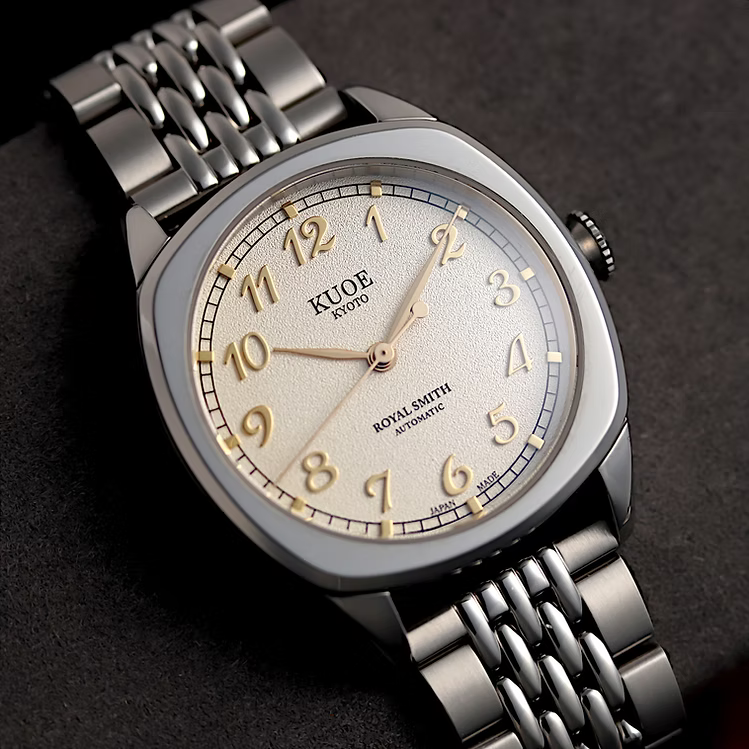 Kuoe ROYAL SMITH 90-008 Silver / Gold with Stainless Steel Bracelet