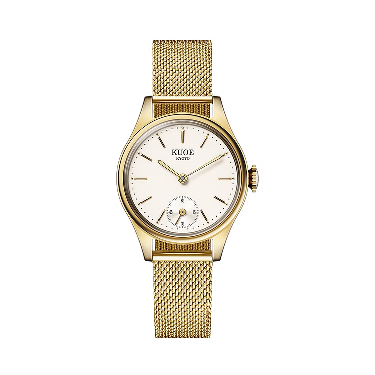 Kuoe HOLBORN 90-003 Gold Case with Gold Hands, Women's Watch - Stick Indices