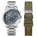 Kuoe ROYAL SMITH 90-012 Automatic Chronograph, Navy with Breguet Numerals