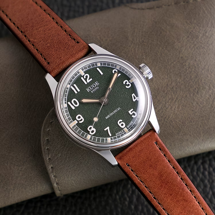 Kuoe OLD SMITH 90-002 Automatic, Green Dial with Swiss Super-LumiNova