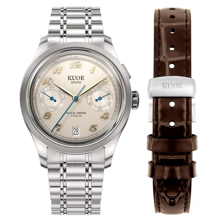 Kuoe ROYAL SMITH 90-010 Automatic Ivory x Vertical Brushed Dial