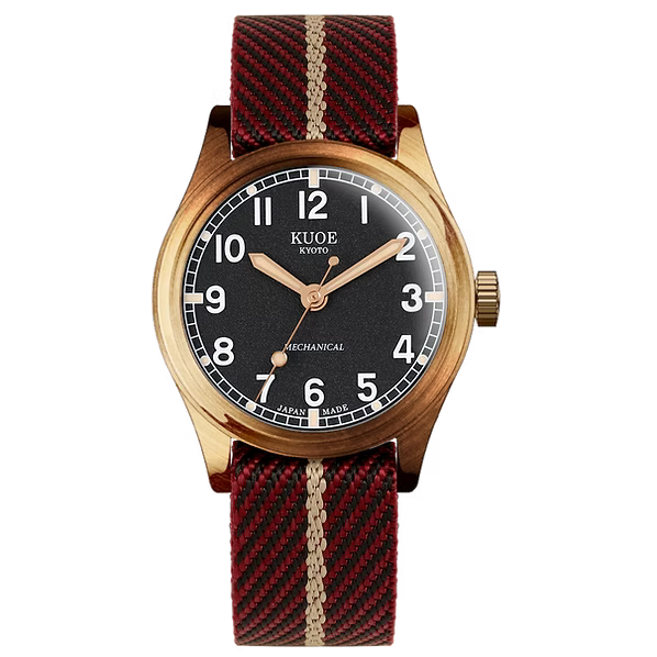 Kuoe Old Smith 90-002 35mm Version Bronze Case Black Dial No-Date