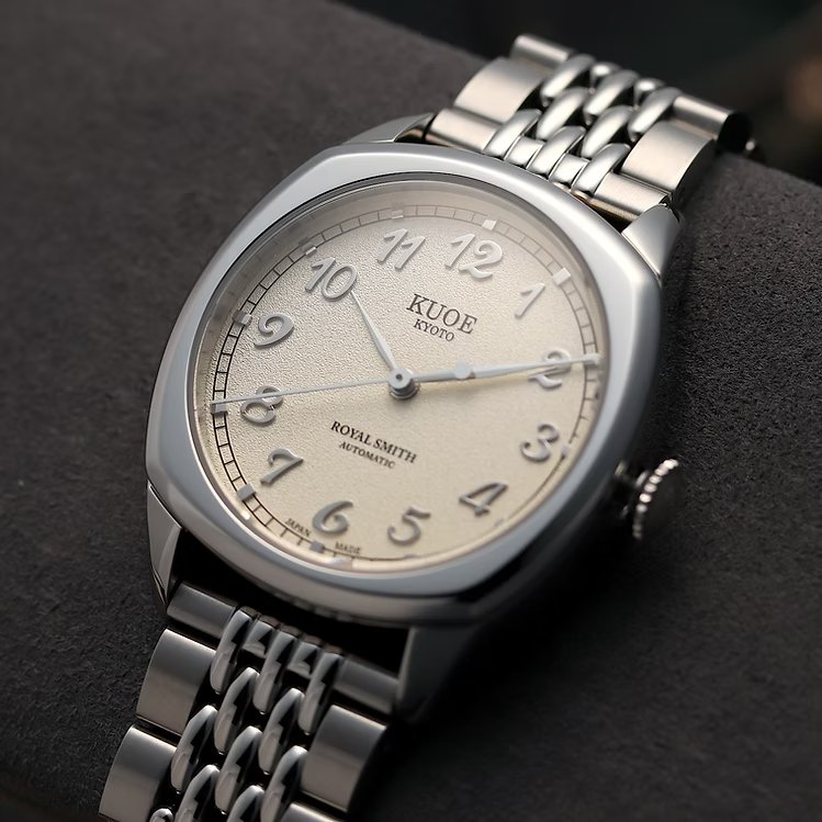 Kuoe ROYAL SMITH 90-008 Silver / Silver with Stainless Steel Bracelet