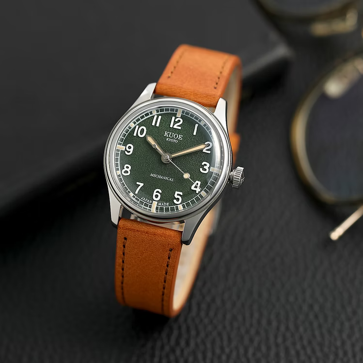 Kuoe OLD SMITH 90-002 Automatic, Green Dial with Swiss Super-LumiNova
