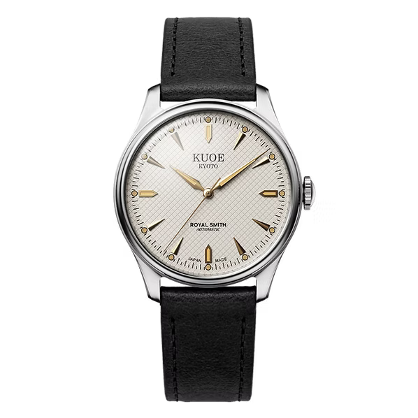 Kuoe Royal Smith 90-006 Large - 39mm Silver Case Ivory Dial