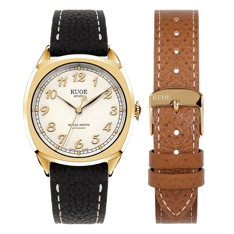 Kuoe ROYAL SMITH 90-008 Gold Case with Gold Indices