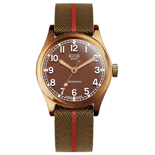 Kuoe Old Smith 90-002 38mm Version Bronze Case Brown Dial