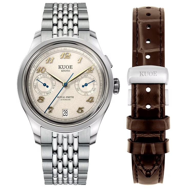 Kuoe ROYAL SMITH 90-010 Automatic Ivory x Grainy Finish Dial