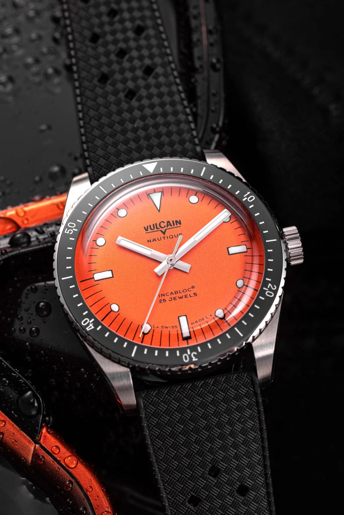 Vulcain Skindiver Nautique - Orange