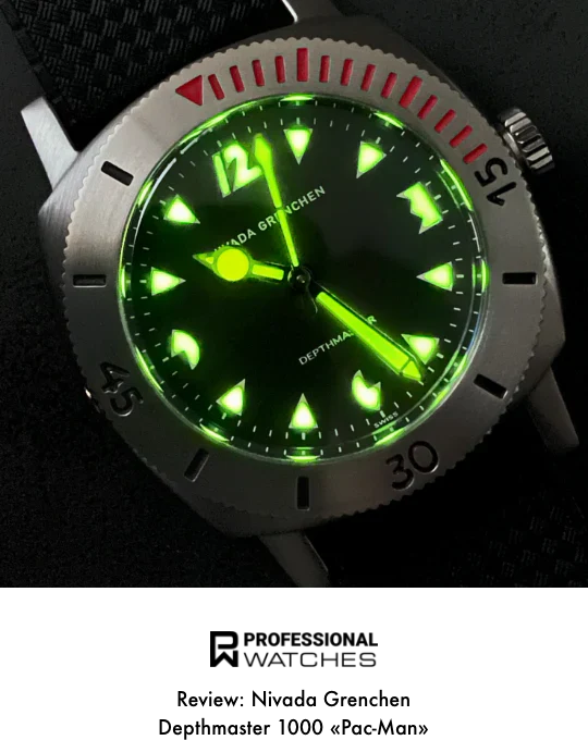 Nivada Grenchen Numerals Date - Depthmaster Green