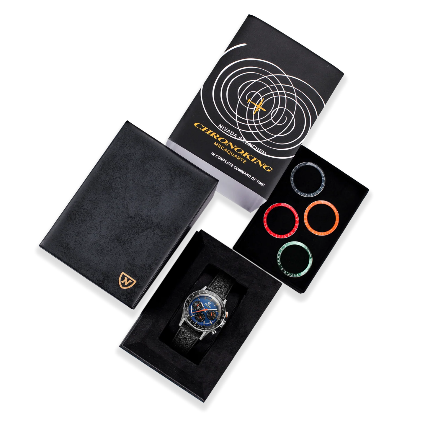 Nivada Grenchen CHRONOKING MECAQUARTZ RACING BLUE