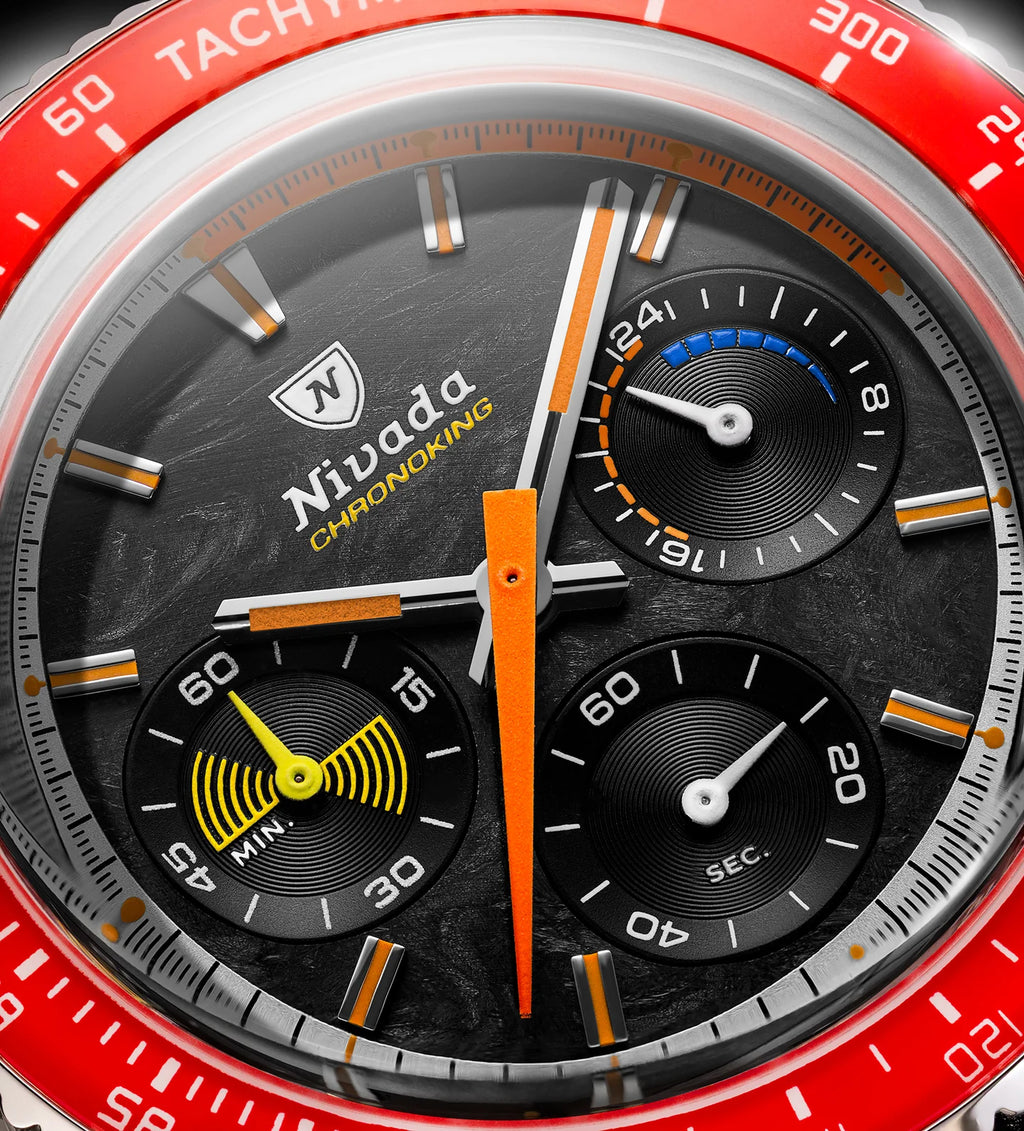 Nivada Grenchen CHRONOKING MECAQUARTZ RACING CARBON