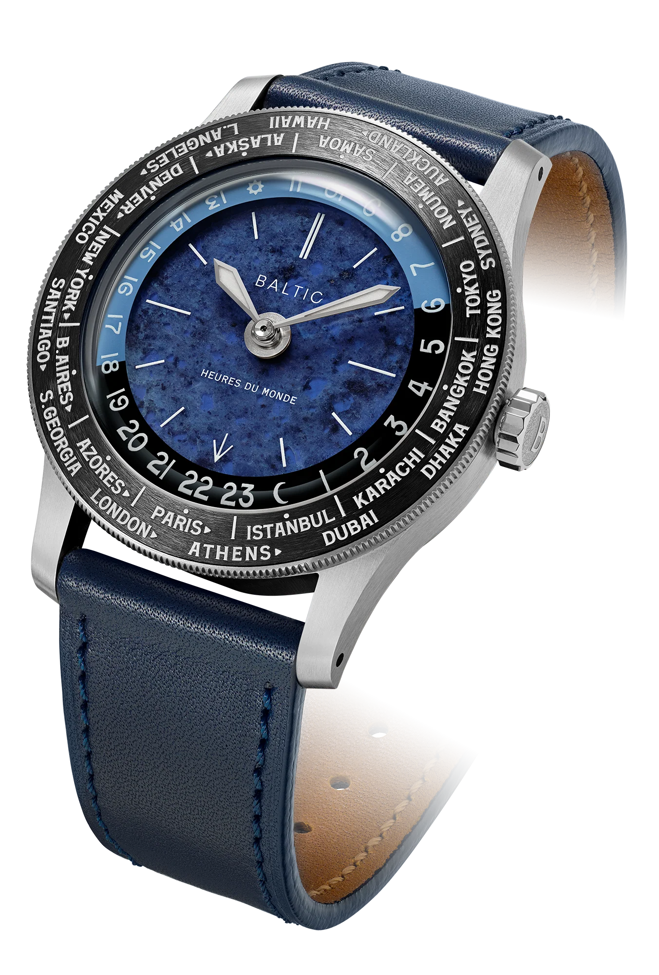 Baltic Heures du Monde Worldtimer - Sodalite