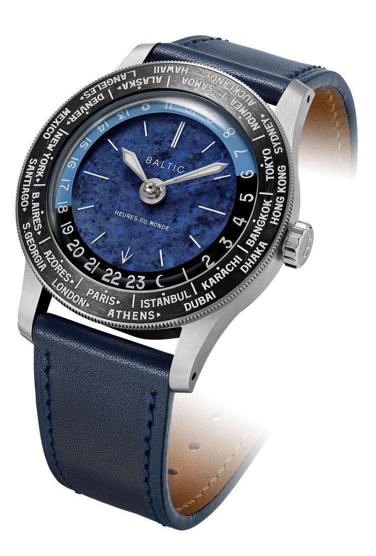 Baltic Heures du Monde Worldtimer - Sodalite