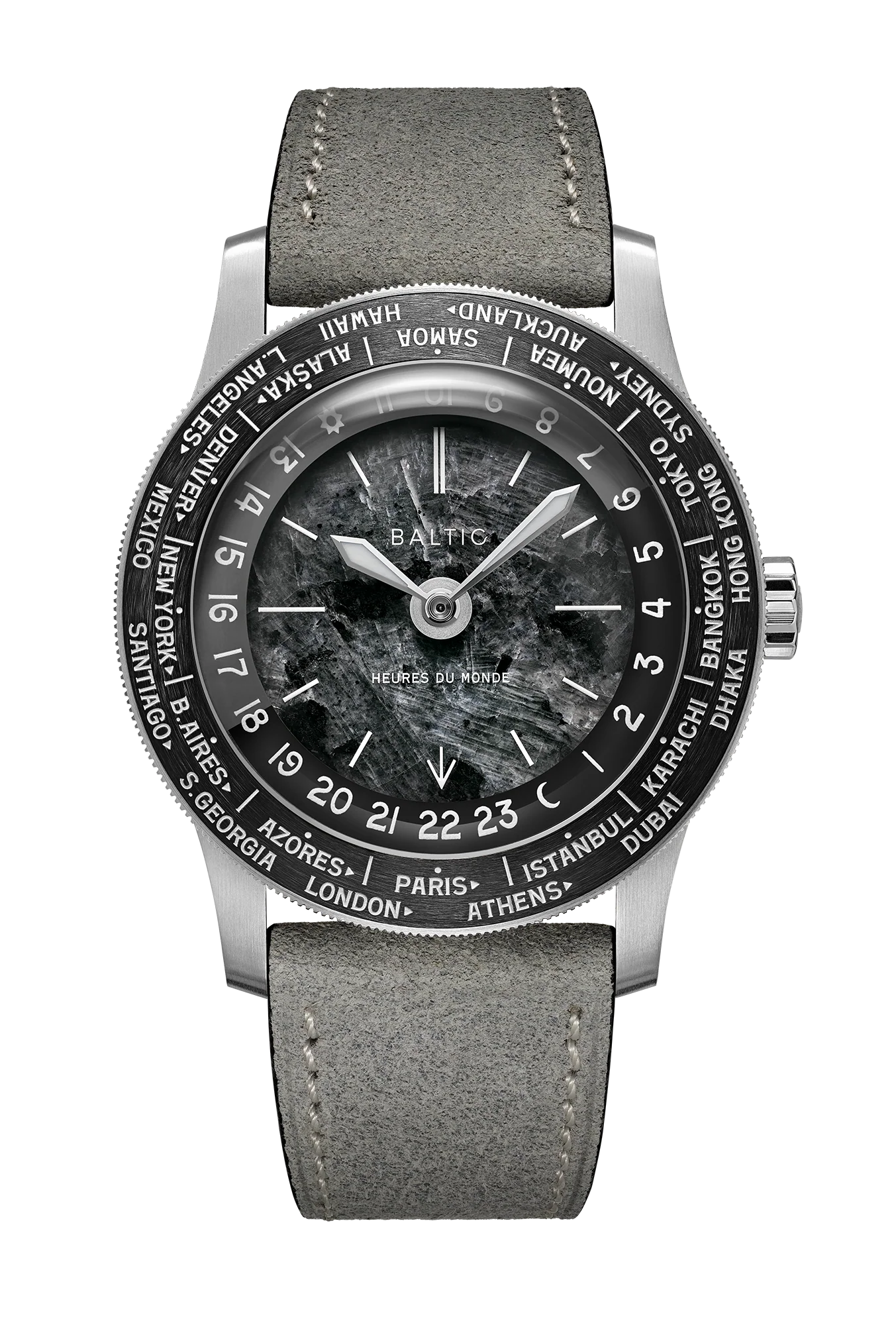 Baltic Heures du Monde Worldtimer - Labradorite