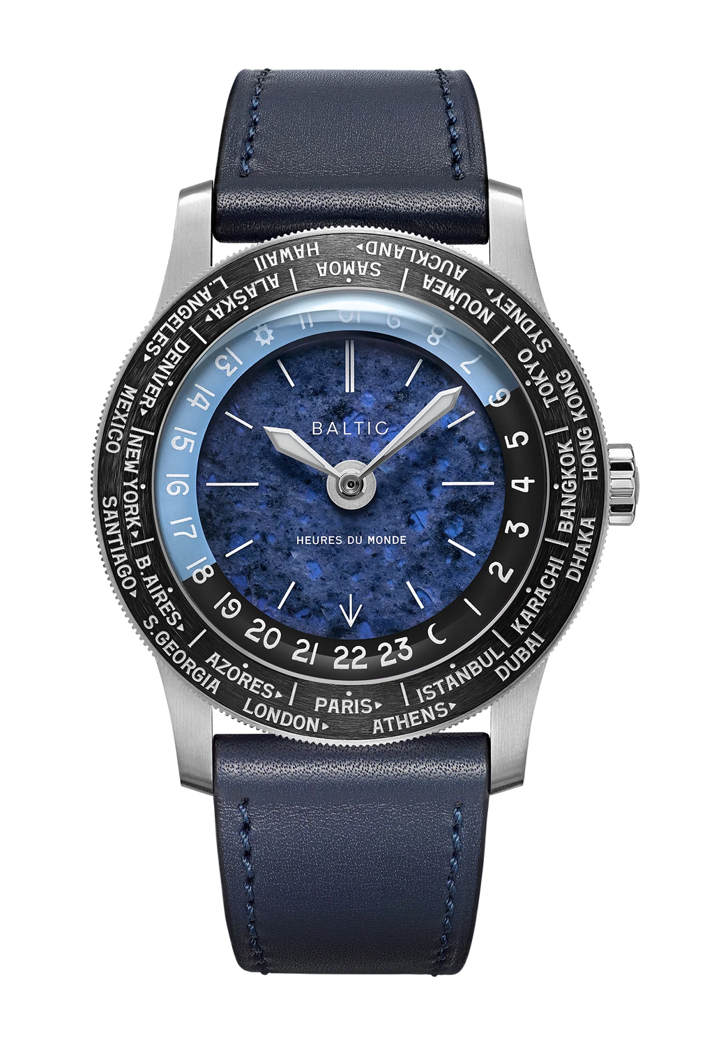Baltic Heures du Monde Worldtimer - Sodalite