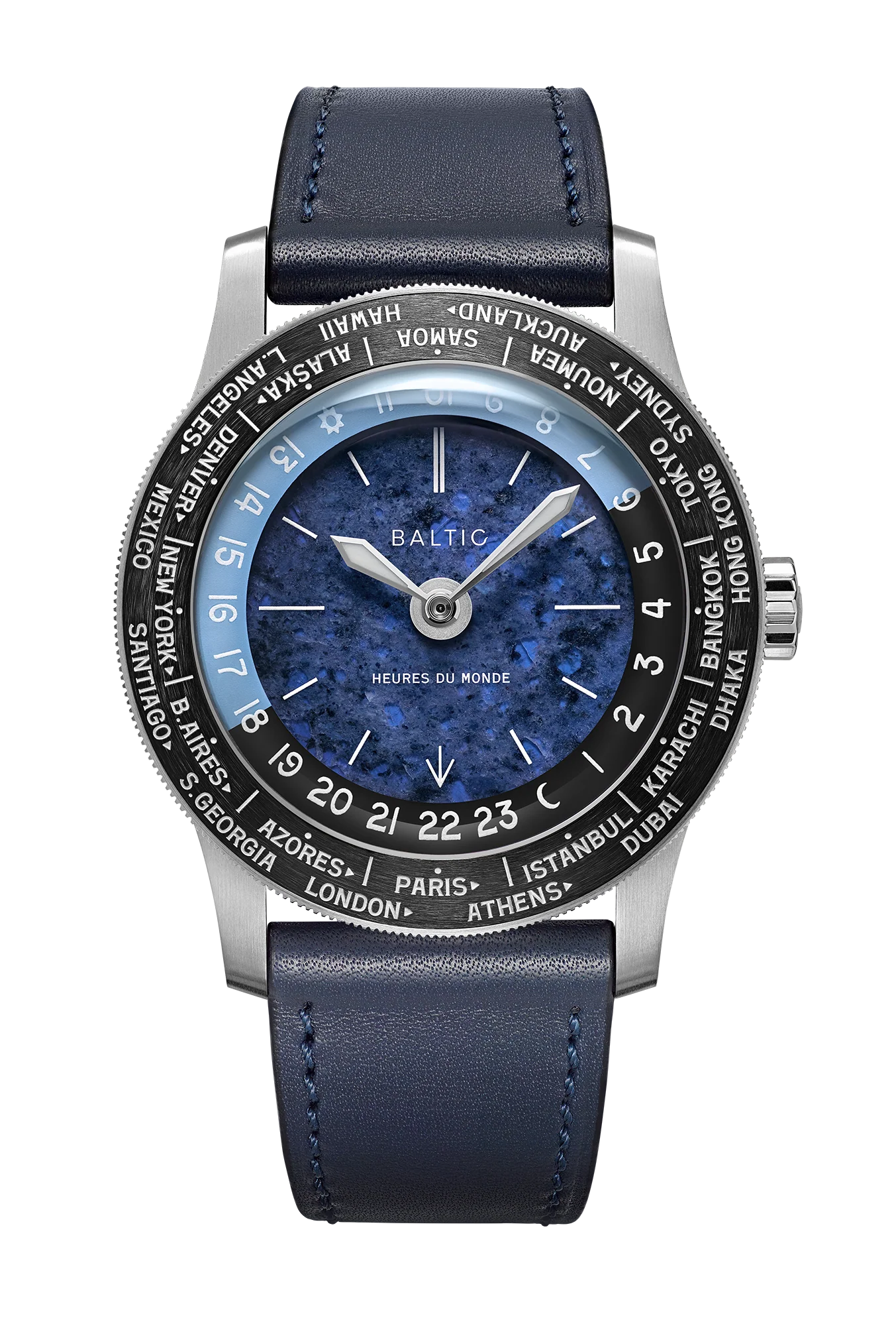 Baltic Heures du Monde Worldtimer - Sodalite