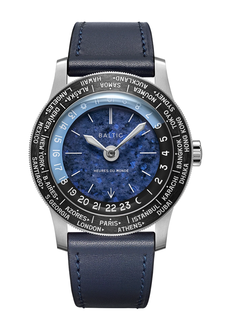 Baltic Heures du Monde Worldtimer - Sodalite