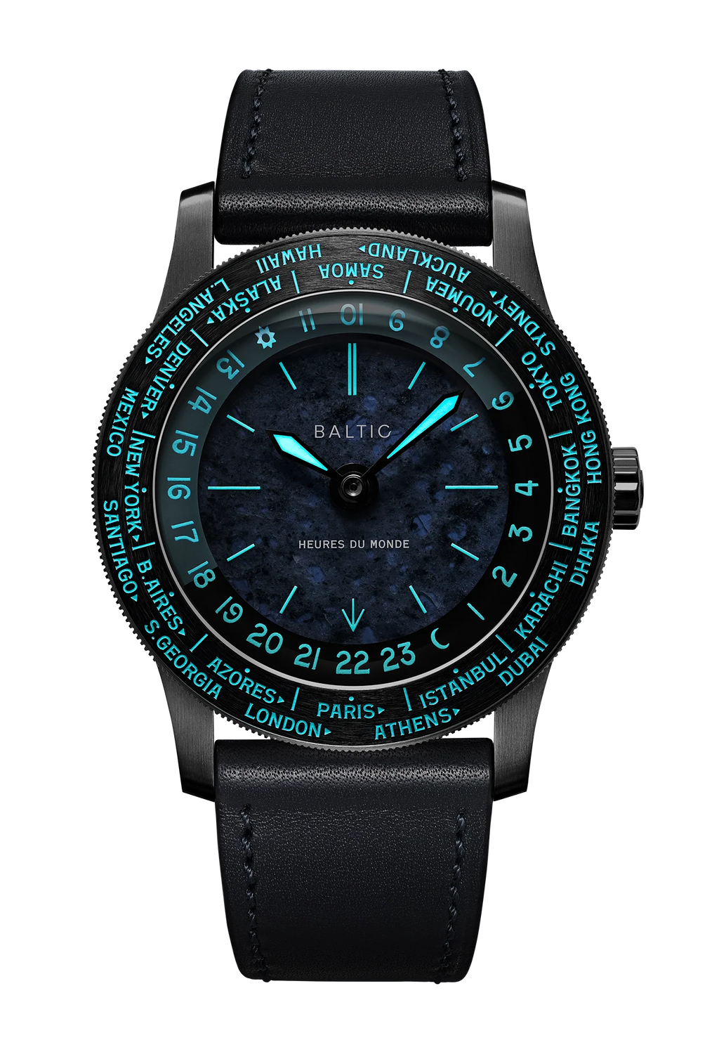 Baltic Heures du Monde Worldtimer - Sodalite