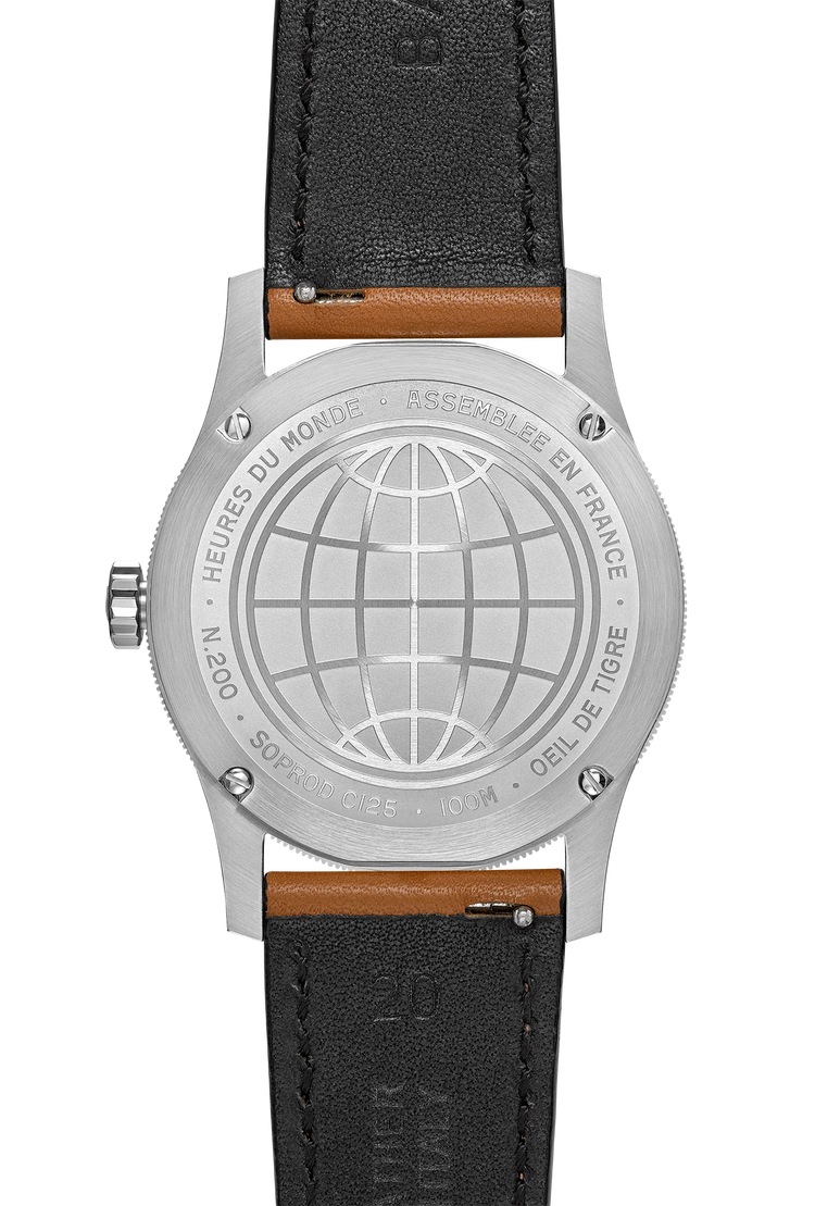 Baltic Heures du Monde Worldtimer - Tiger Eye
