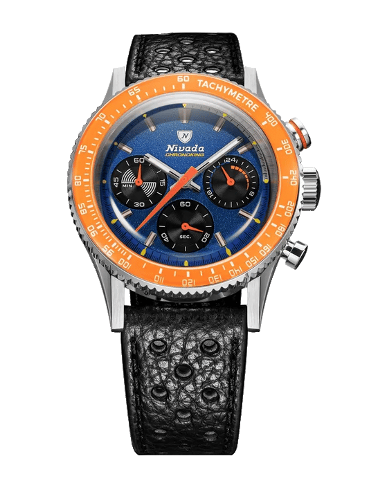 Nivada Grenchen Chronoking Mecaquartz Racing Blue